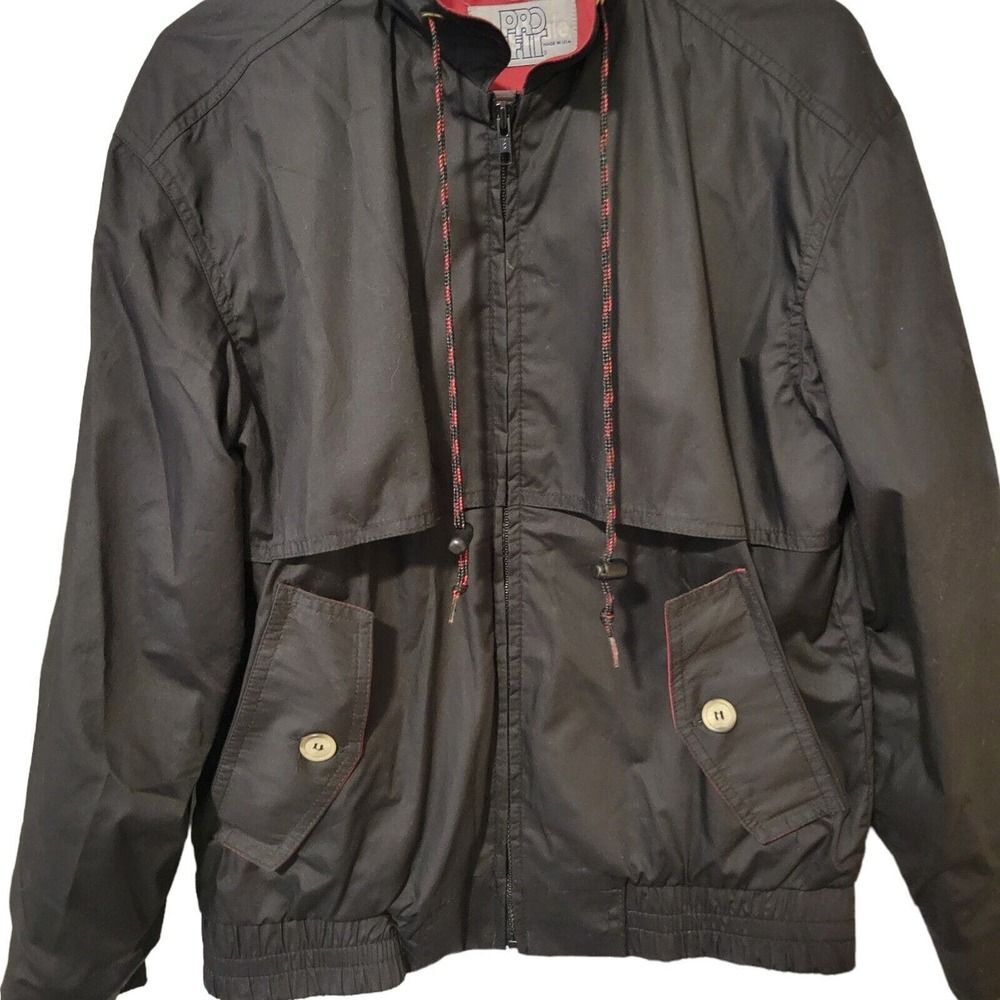 Vtg Y2K King Louie Pro Fit Streetwear Jacket Black Never B Farm Chest 42" USA - Picture 4 of 8